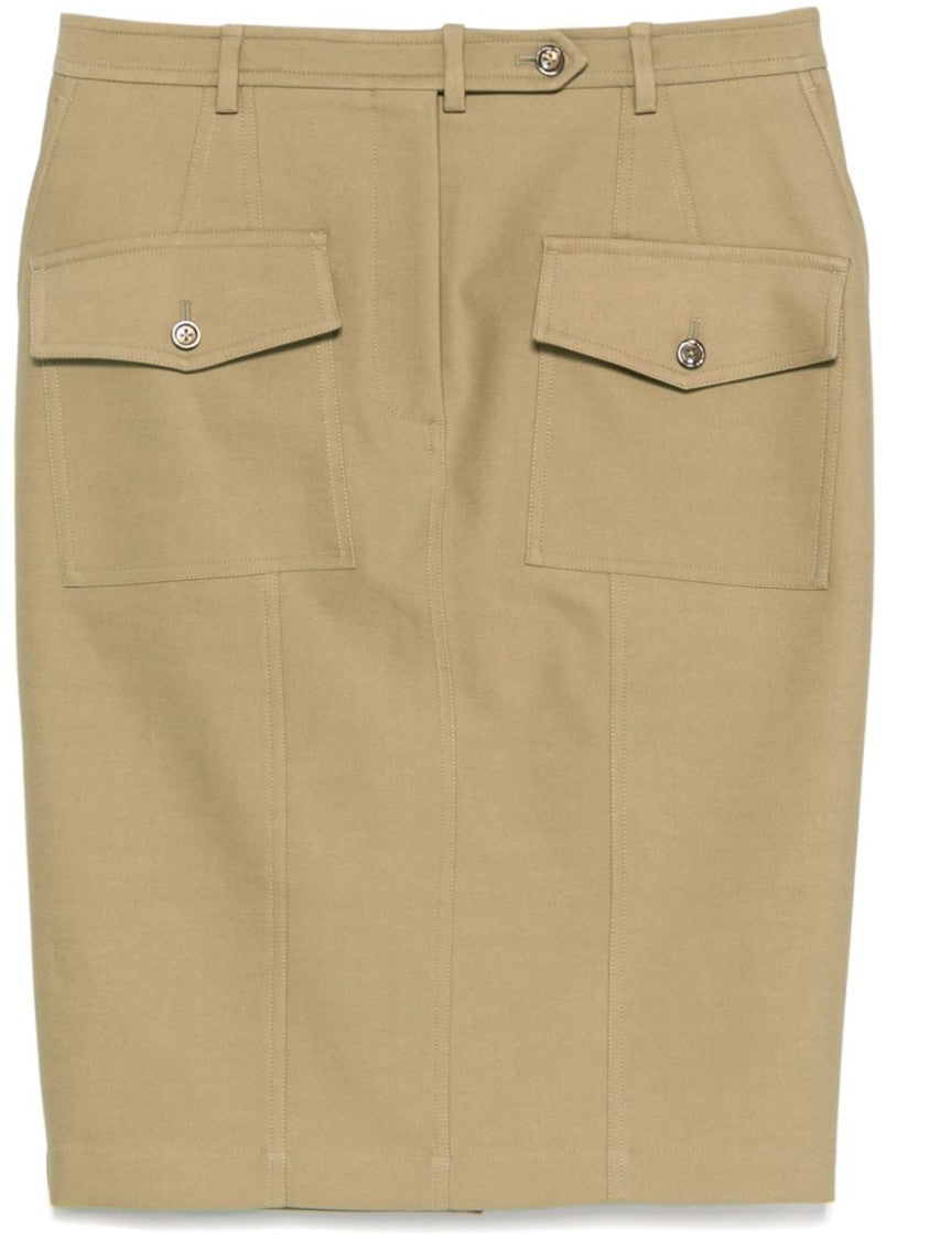 Tom Ford Green Tailored Knee-Length Skirt