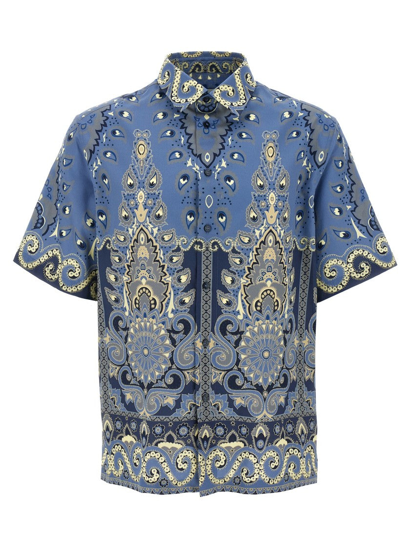 Etro Intricate Paisley Print Cotton Shirt