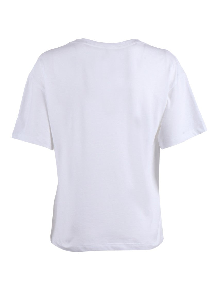 Ermanno Scervino Cotton T-Shirt With Round Neckline And Relaxed Fit