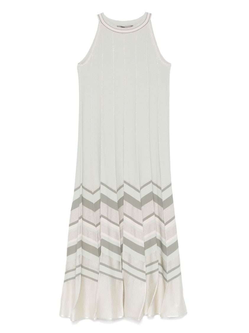 D. Exterior Mint Green Sleeveless Dress