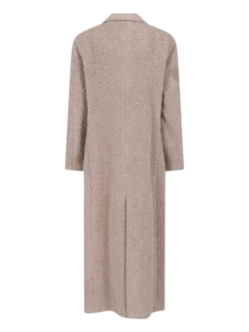 Golden Goose Double-Breasted Coat – Beige