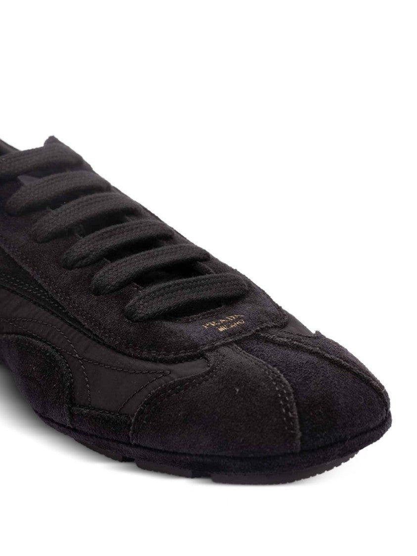 Prada Black Montecarlo Re-Edition Nappa Leather Trainers