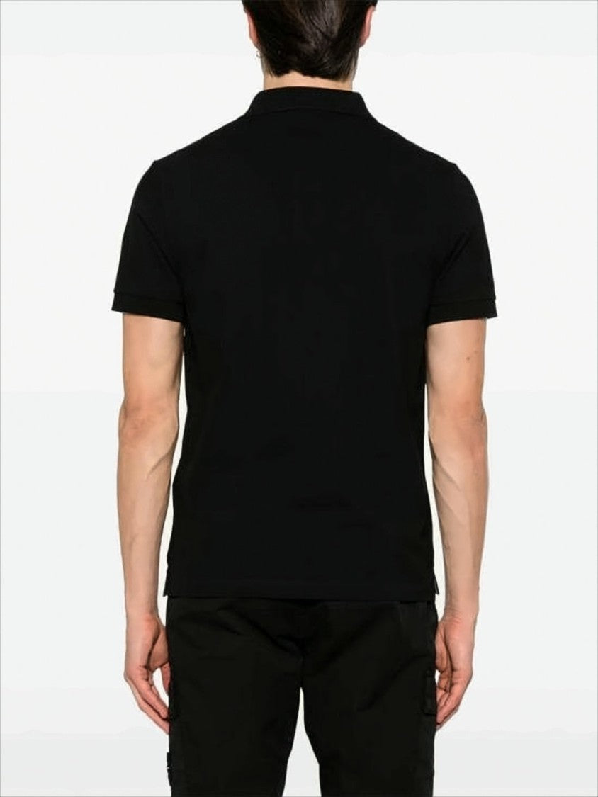 Stone Island Black Short-Sleeve Polo Shirt