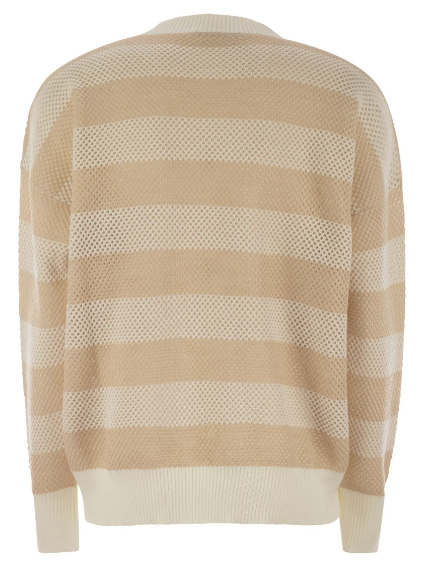 Fabiana Filippi Crew-Neck Sweater In Wool And Cotton