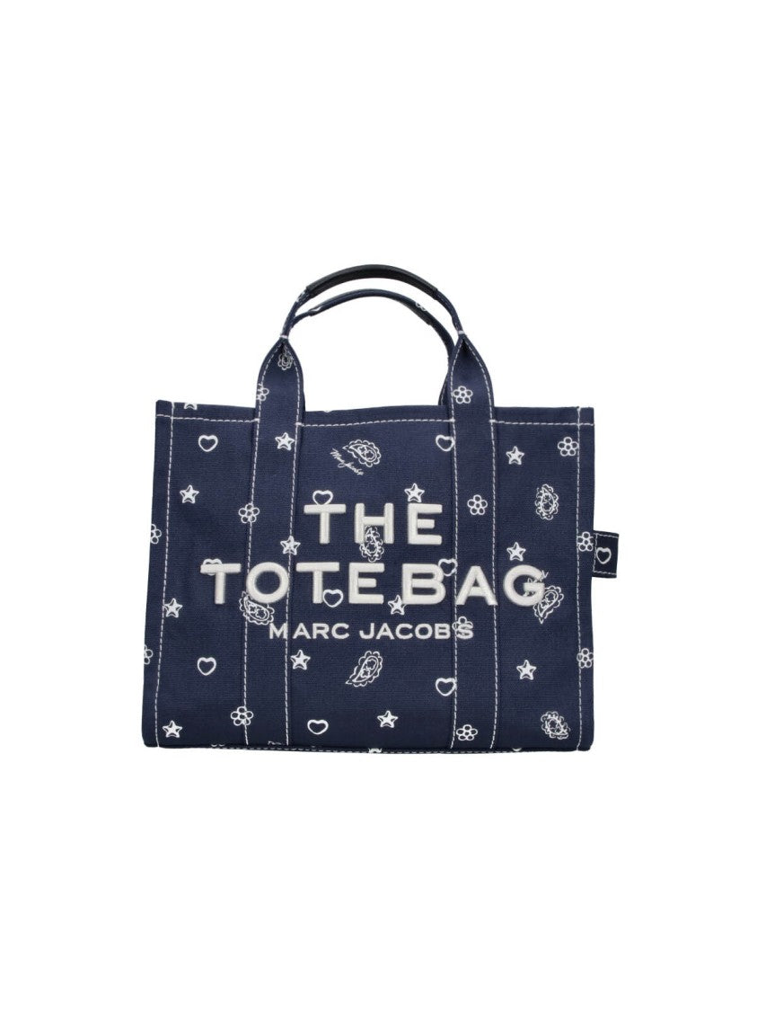 Marc Jacobs Structured Tote Bag With Embroidered Motifs