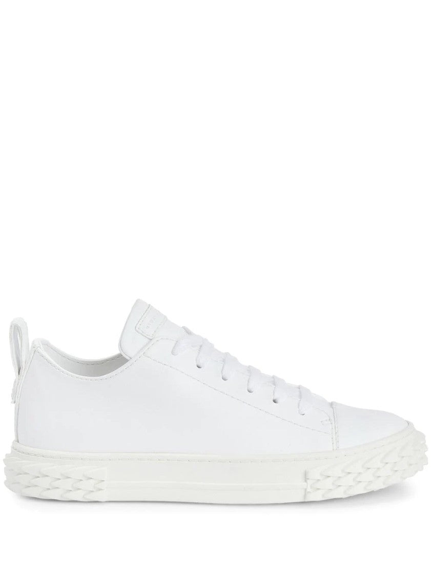 Giuseppe Zanotti White Sneakers With Textured Rubber Sole