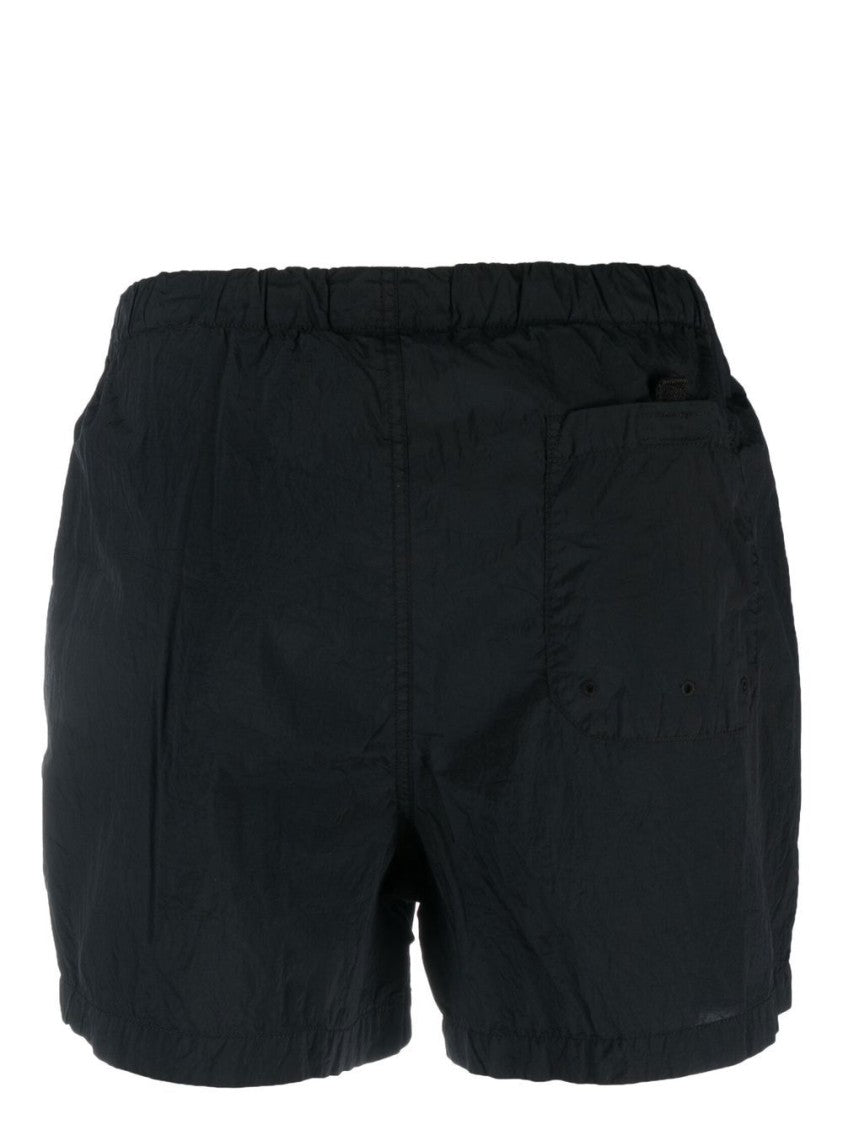 Stone Island Slim Fit Garment-Dyed Blue Shorts