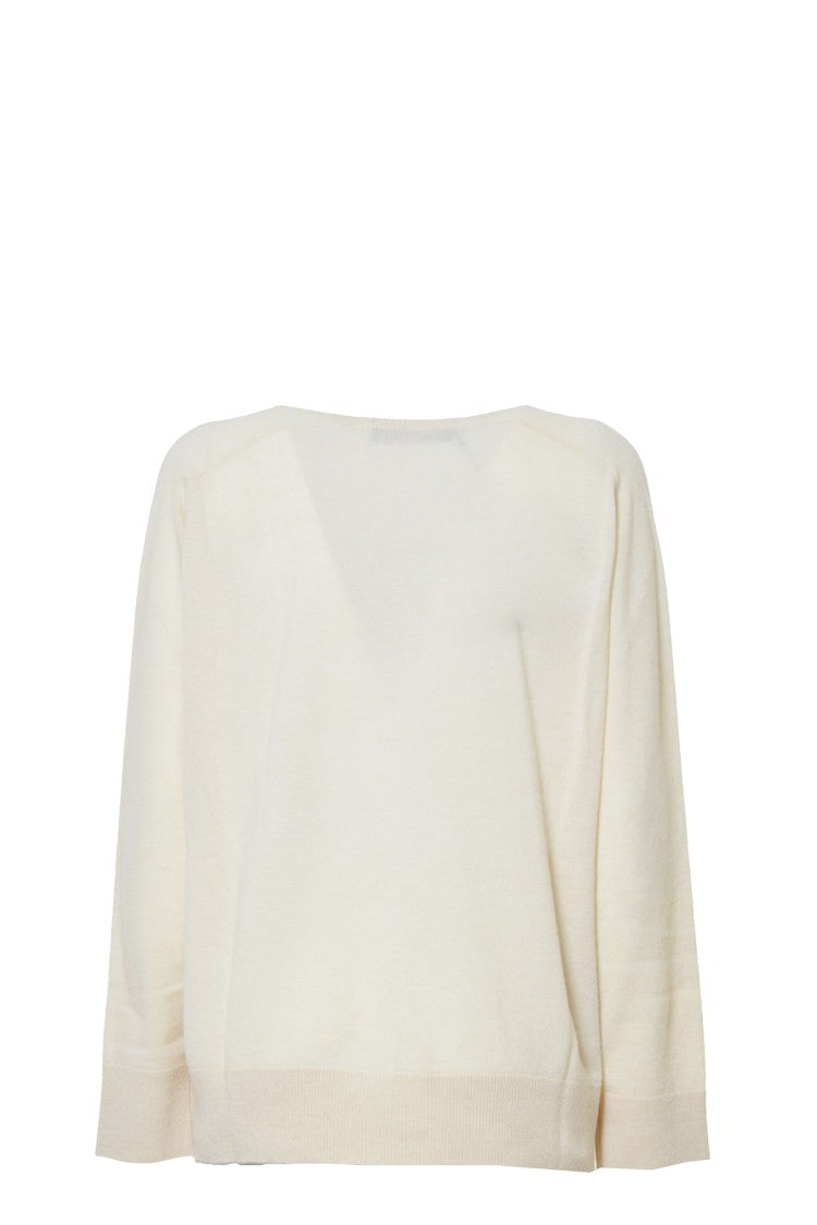 Phisique Du Role Luxe V-Neck Pullover With Adjustable Bow Detail