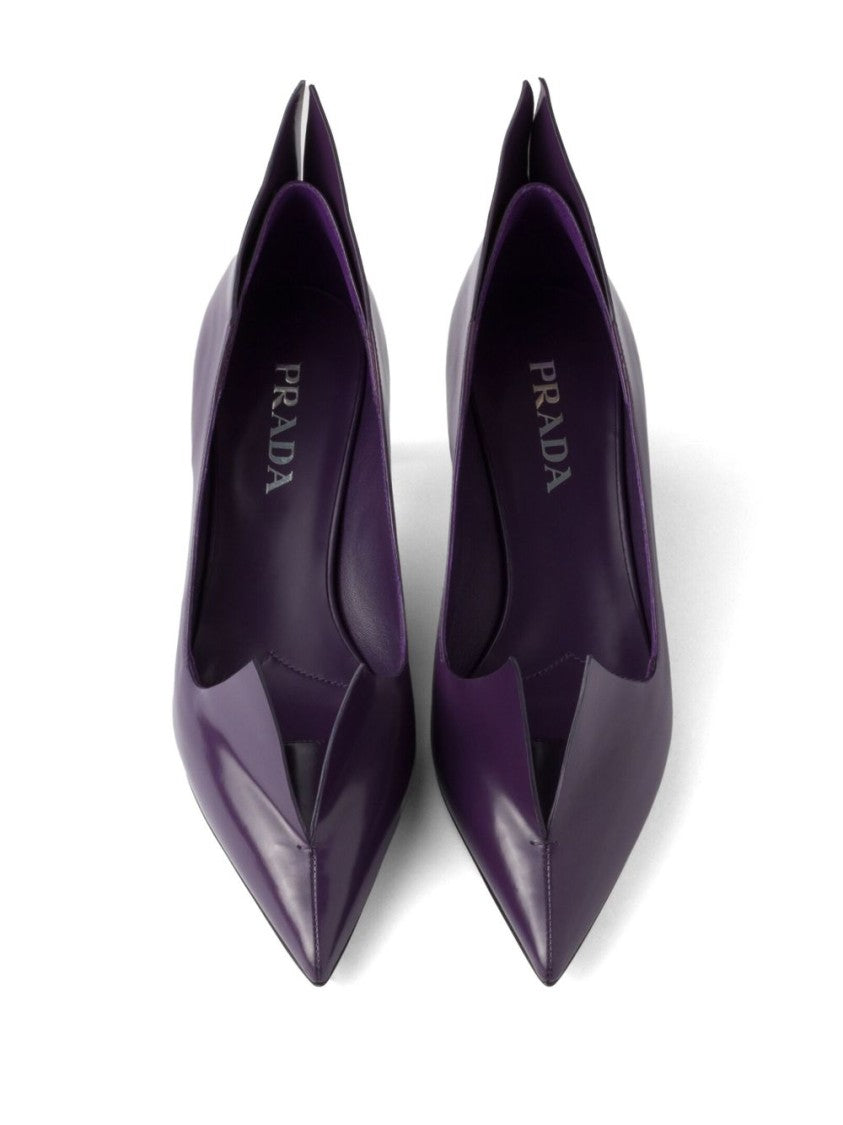 Prada Pointed Toe Pumps With Cutout Detail