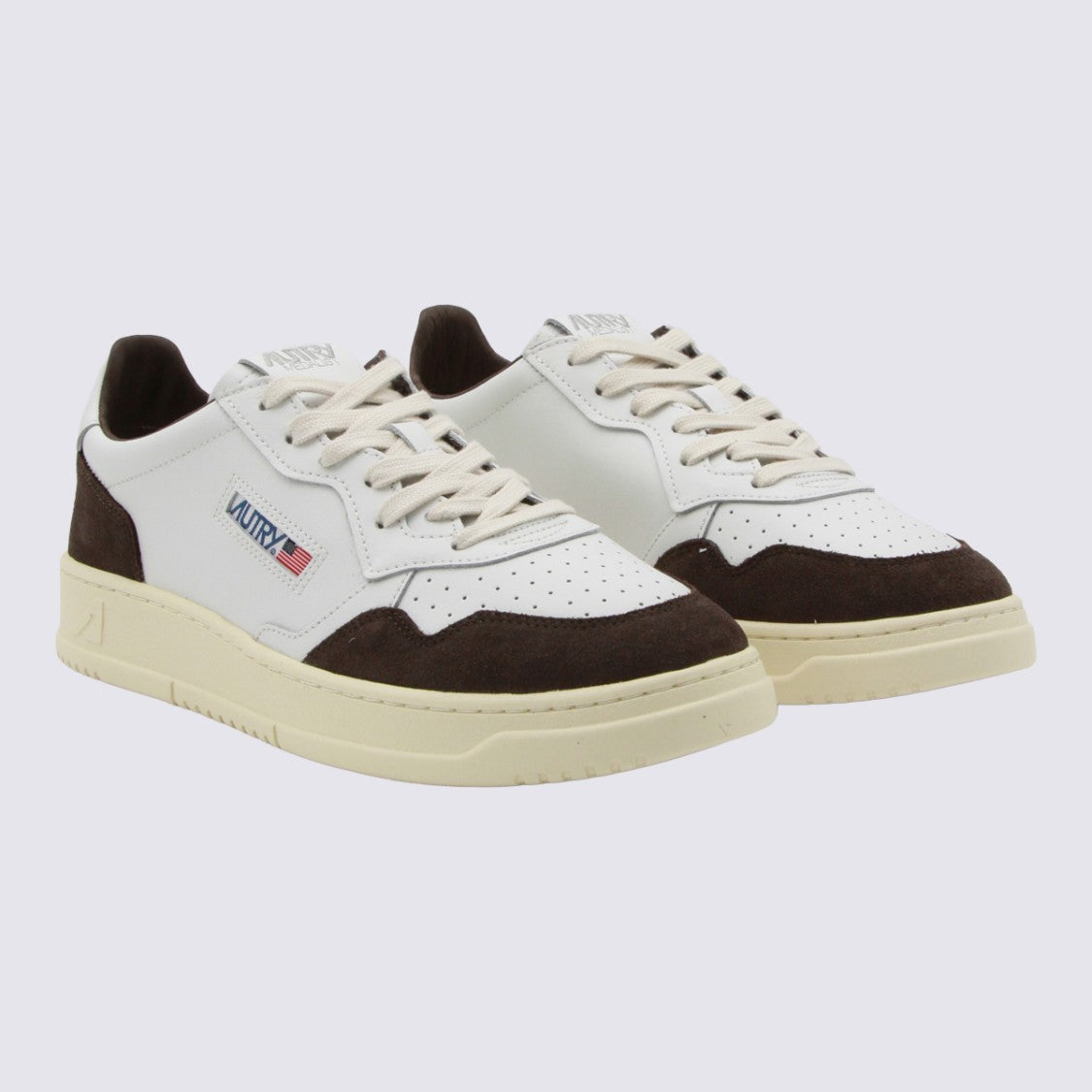 Autry Low-Top Sneakers With Suede Overlays