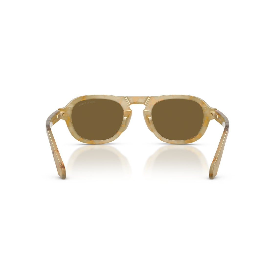 Giorgio Armani 0Ar8244 Translucent Acetate Sunglasses With Brown Tinted Lenses