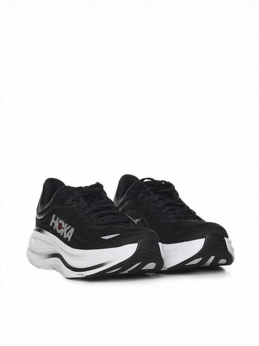 Hoka Low-Profile Black Sneakers With Cushioned Sole