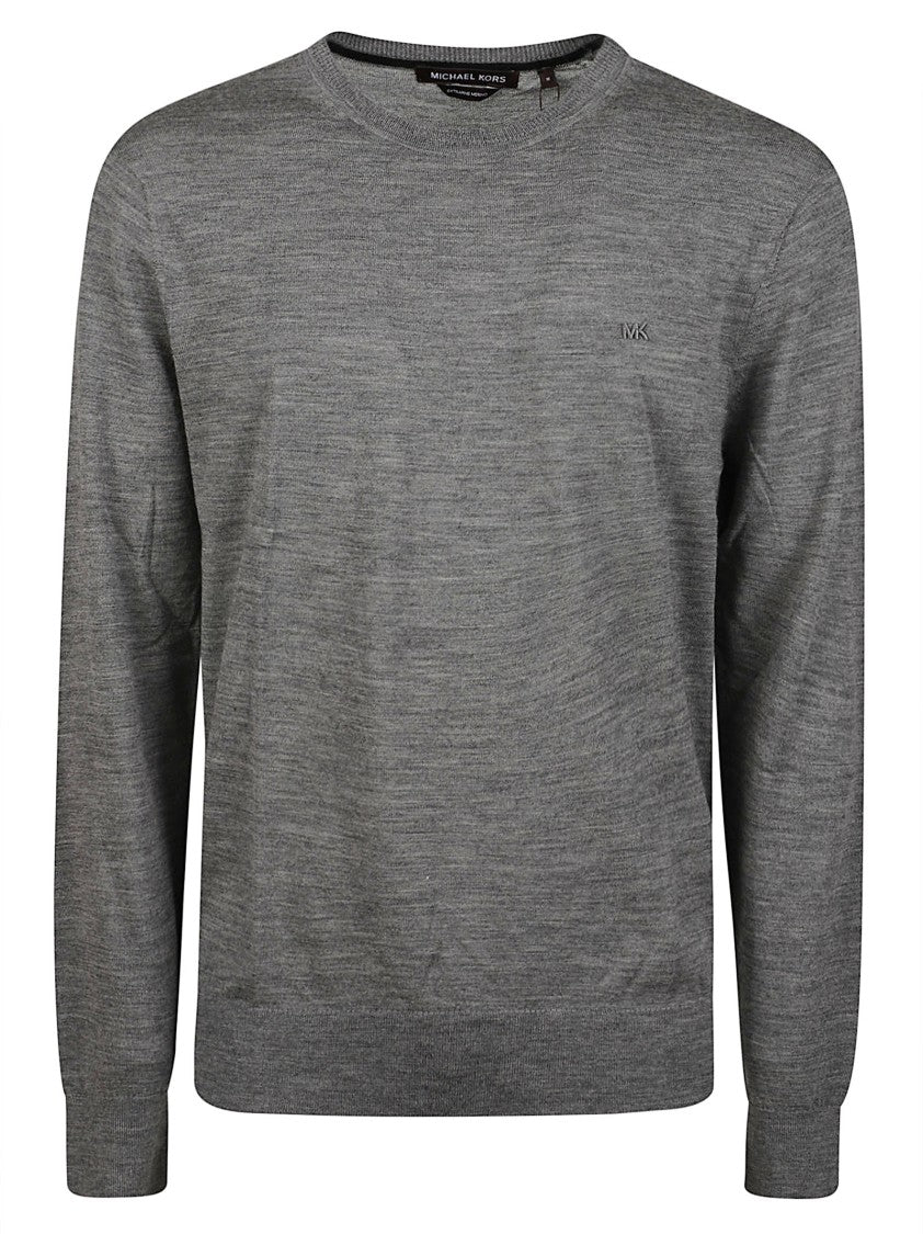 Michael Kors Core Merino Finely Knit Crewneck Merino Wool Sweater
