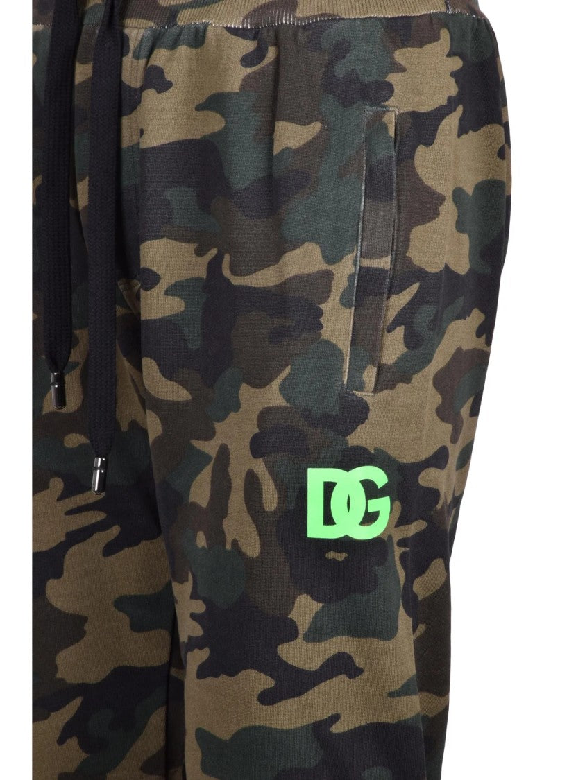 Dolce & Gabbana Distinctive Camouflage Pattern Tracksuit Pants