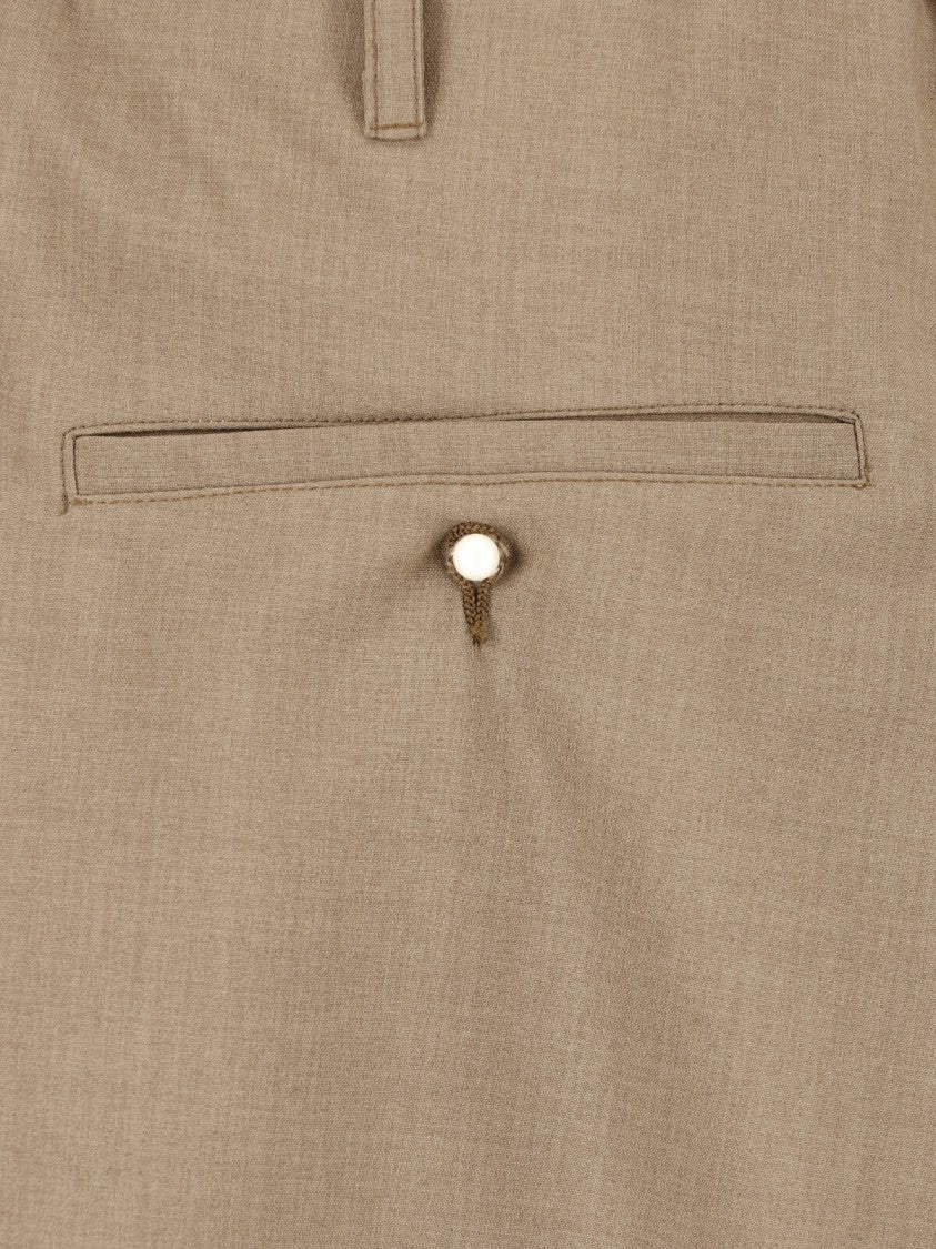 Magliano Brown People’S Relaxed Fit Pleated Trousers