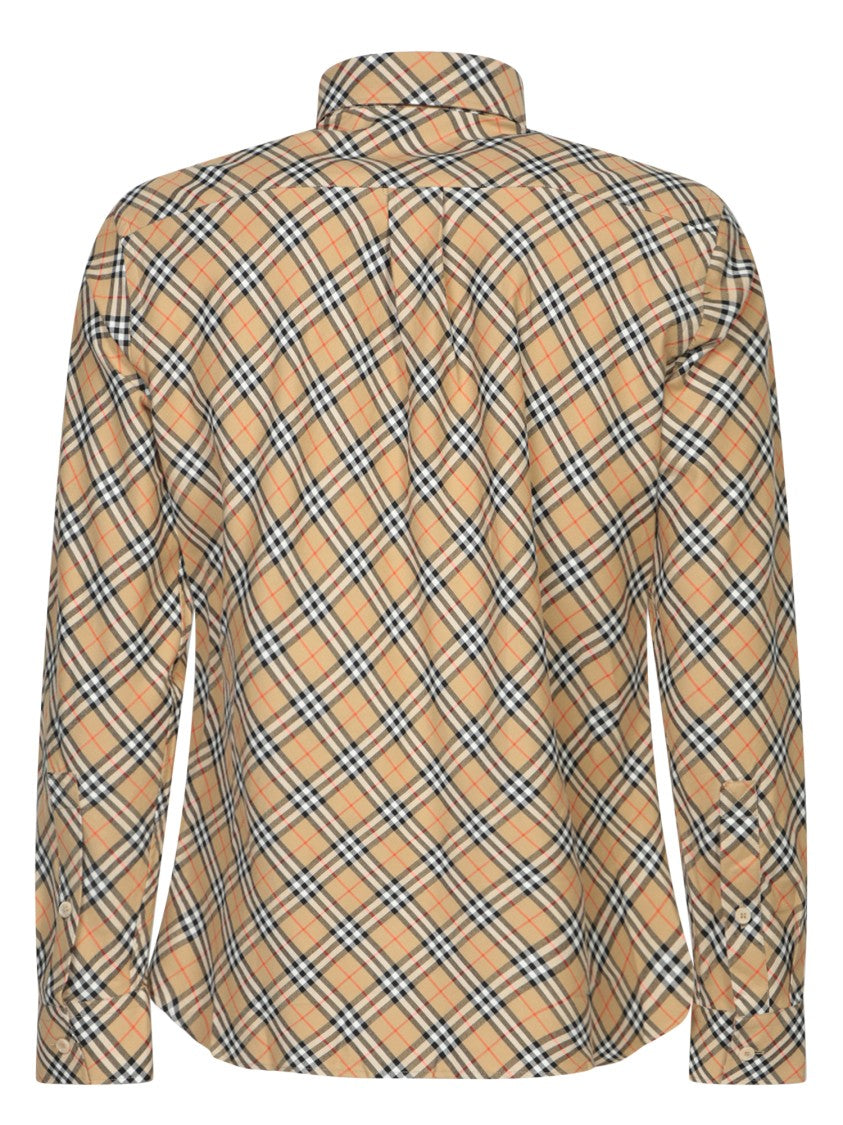 Burberry Classic Tartan Pattern Beige Shirt