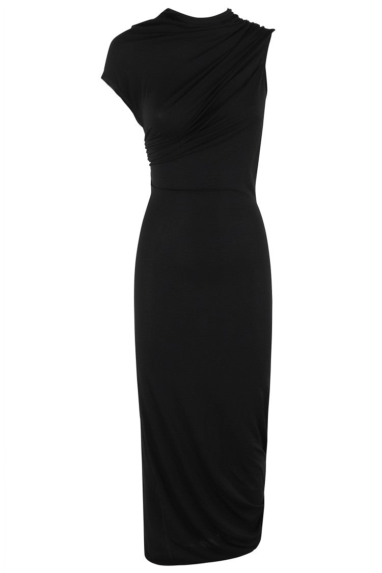 Helmut Lang Bespoke Black Jersey Dress