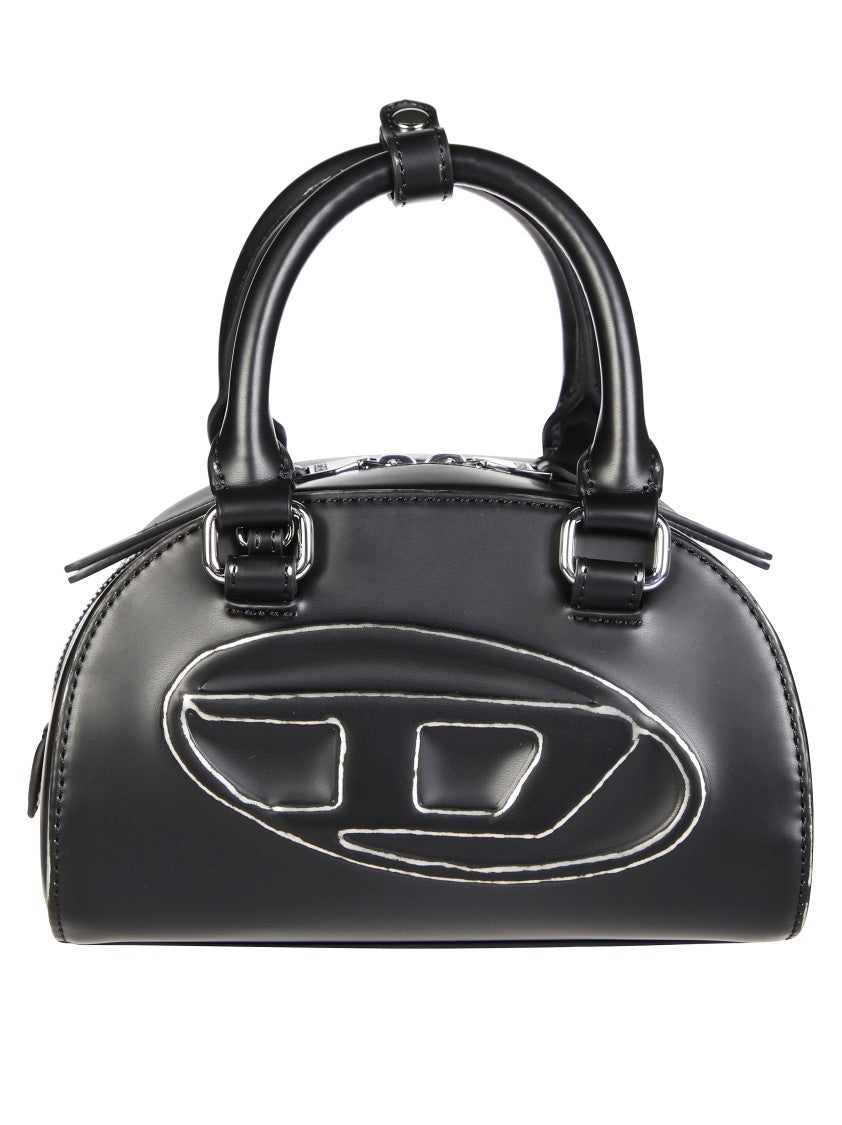 Diesel Black Handbag With Rounded Silhouette
