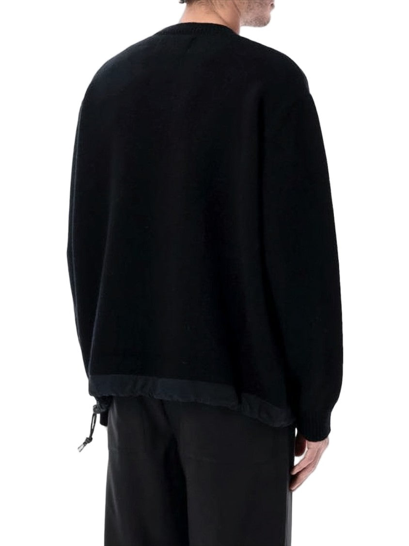 And Wander Relaxed Fit Black Sweater