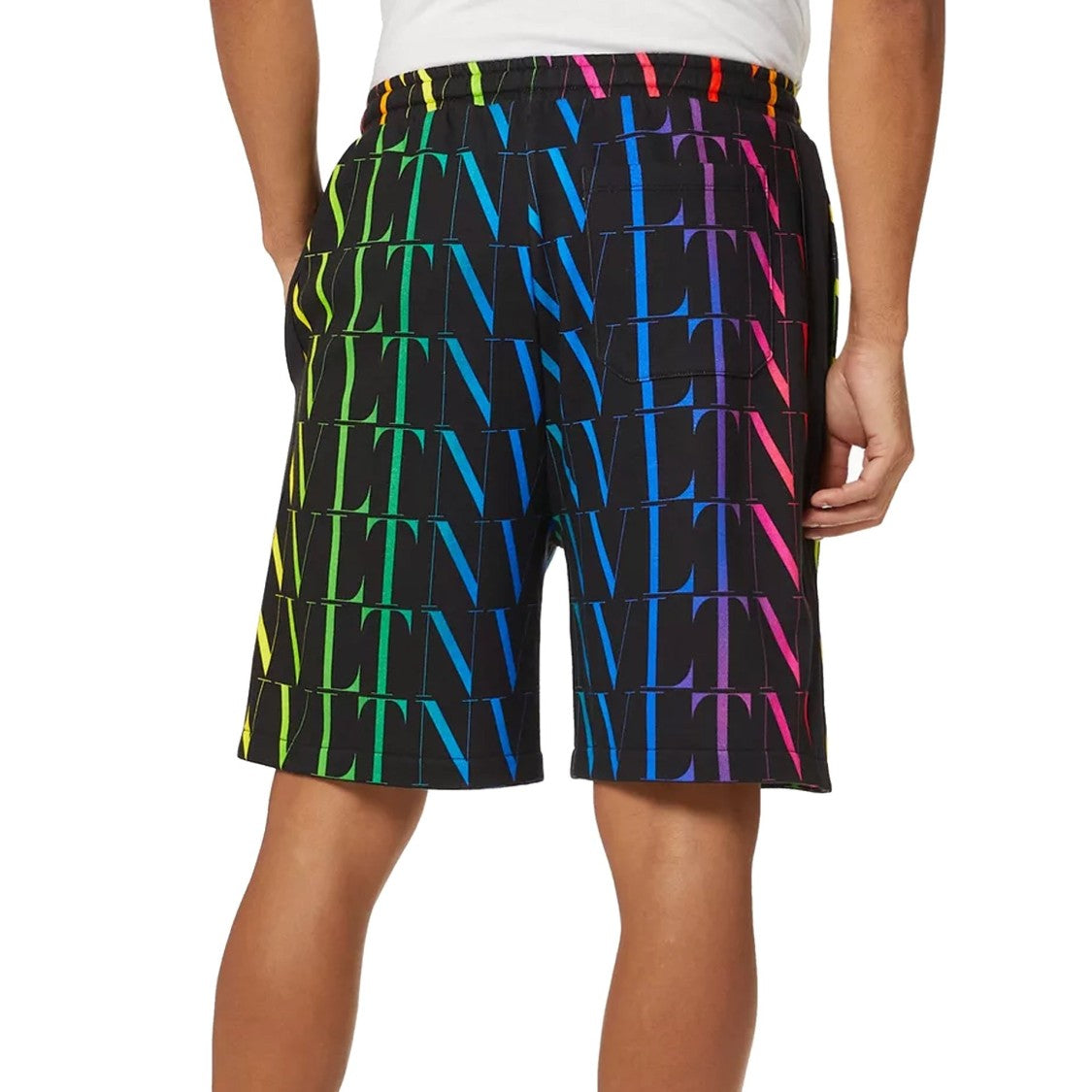 Valentino Garavani Vlnt Jersey Bermuda Shorts