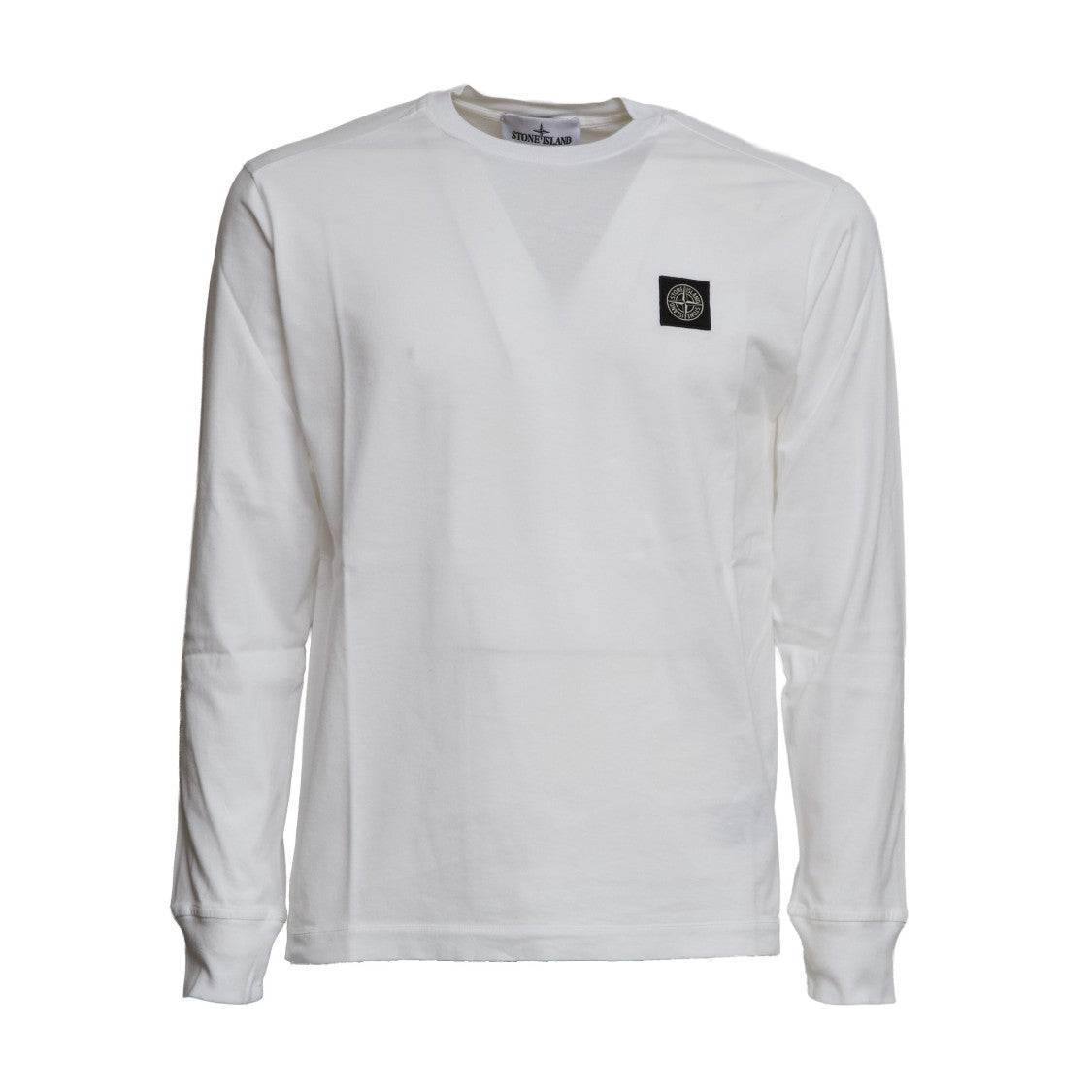 Stone Island Long Sleeve T-Shirt With Ribbed Neckline