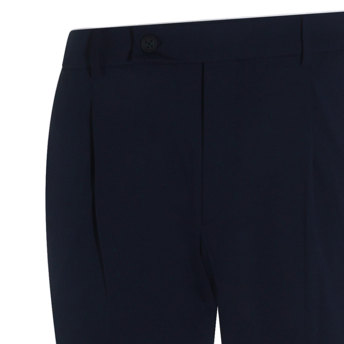 Berwich Tailored Slim Fit Trousers With Polished Cuffed Hem