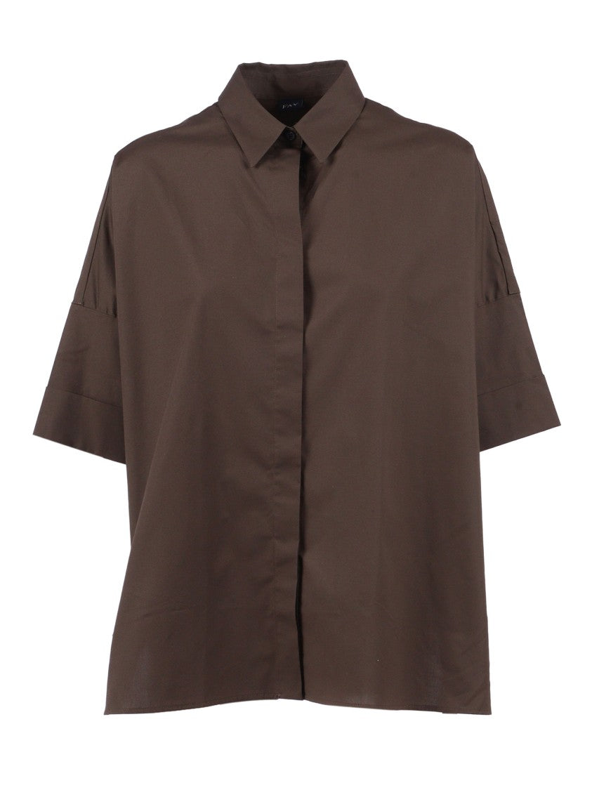 Fay Boxy Short Sleeve Casual Shirt