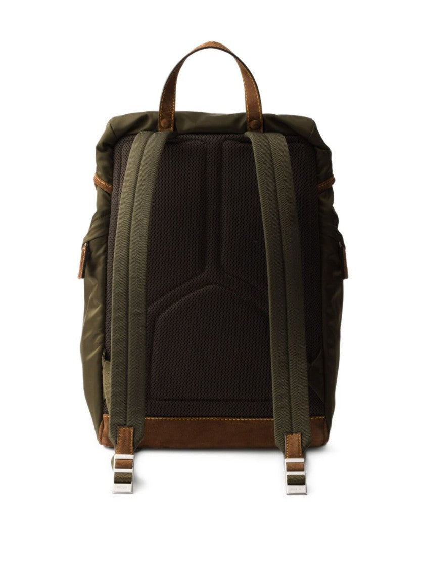Prada Re-Nylon And Suede Backpack