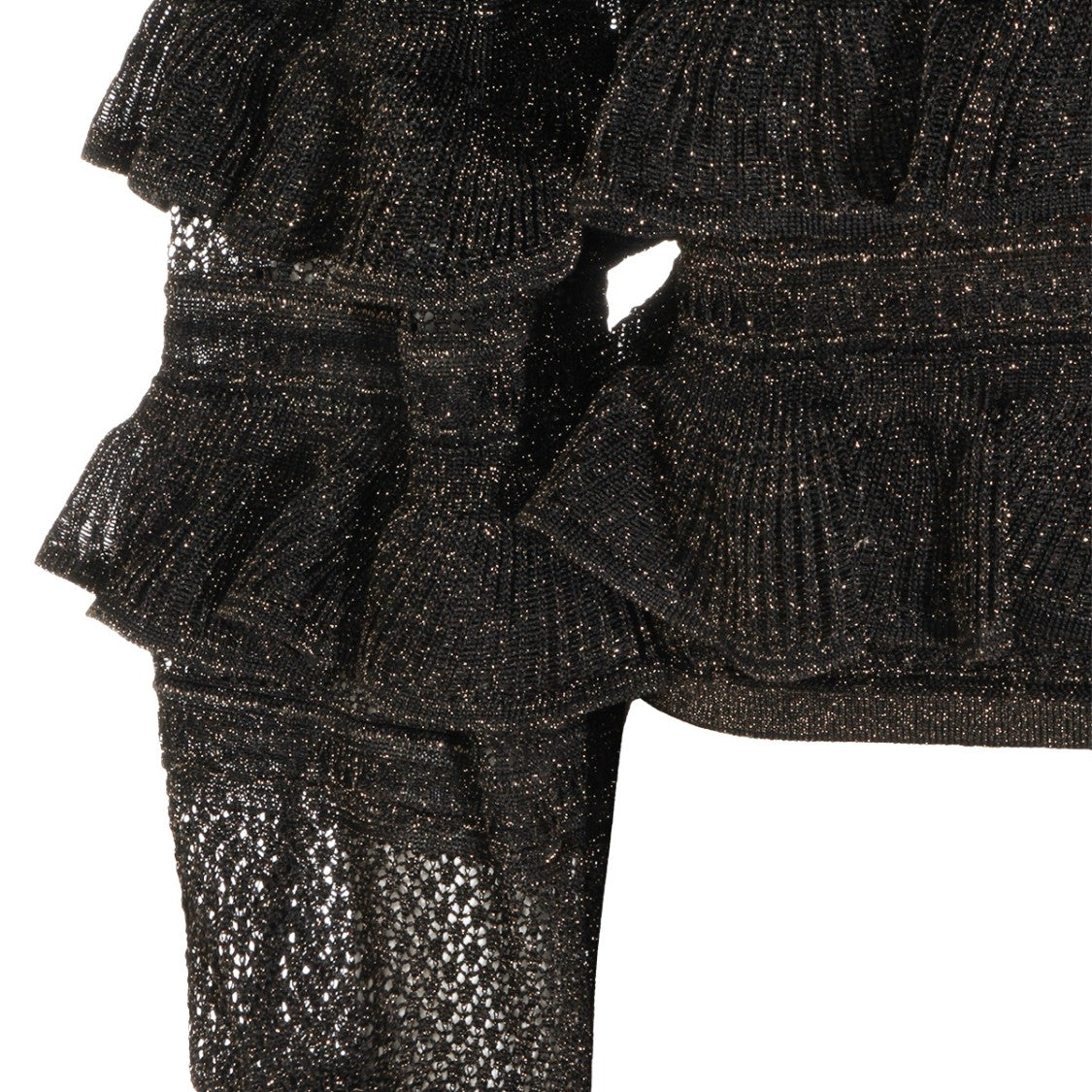 Zimmermann Metallic Black Cotton Top