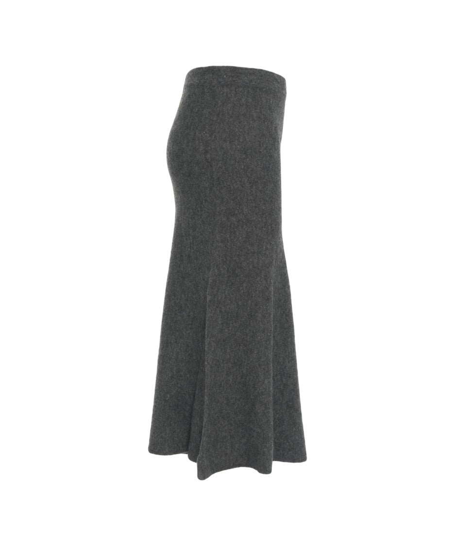 Kaos Knitted Midi Skirt With Trapeze Silhouette