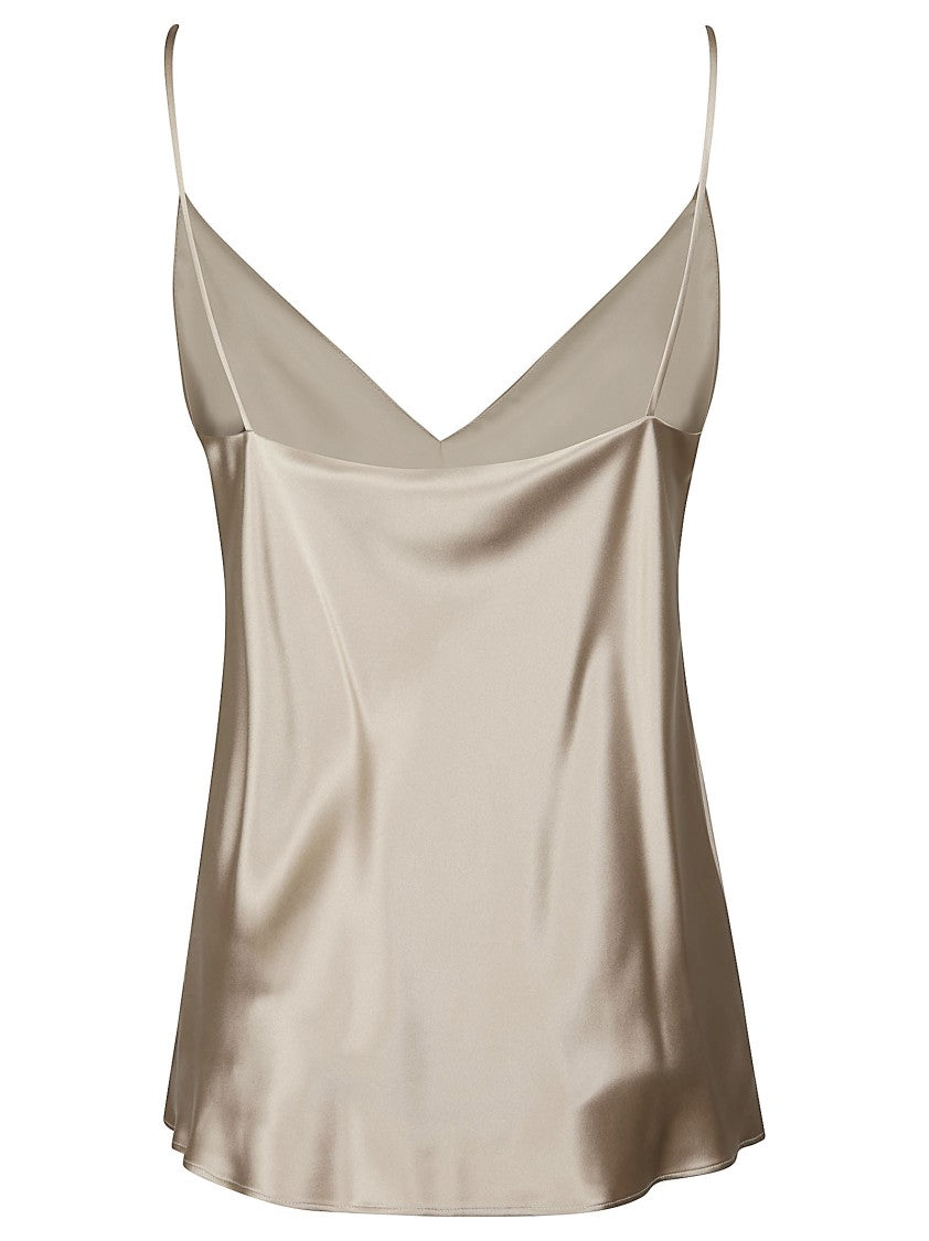 Max Mara Mxebacco V Neck Camisole Silk Top