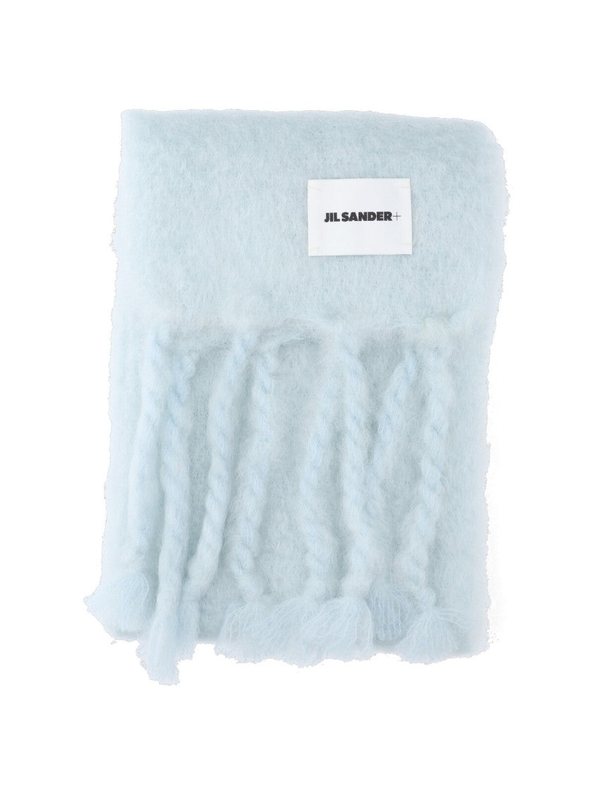 Jil Sander Mohair-Blend Scarf – Light Blue