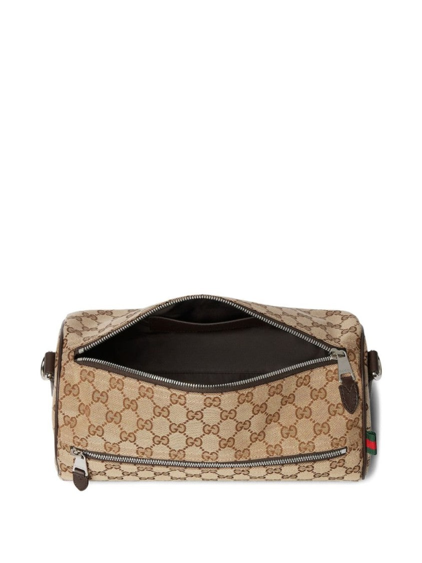 Gucci Gg Canvas Small Cylinder Bag
