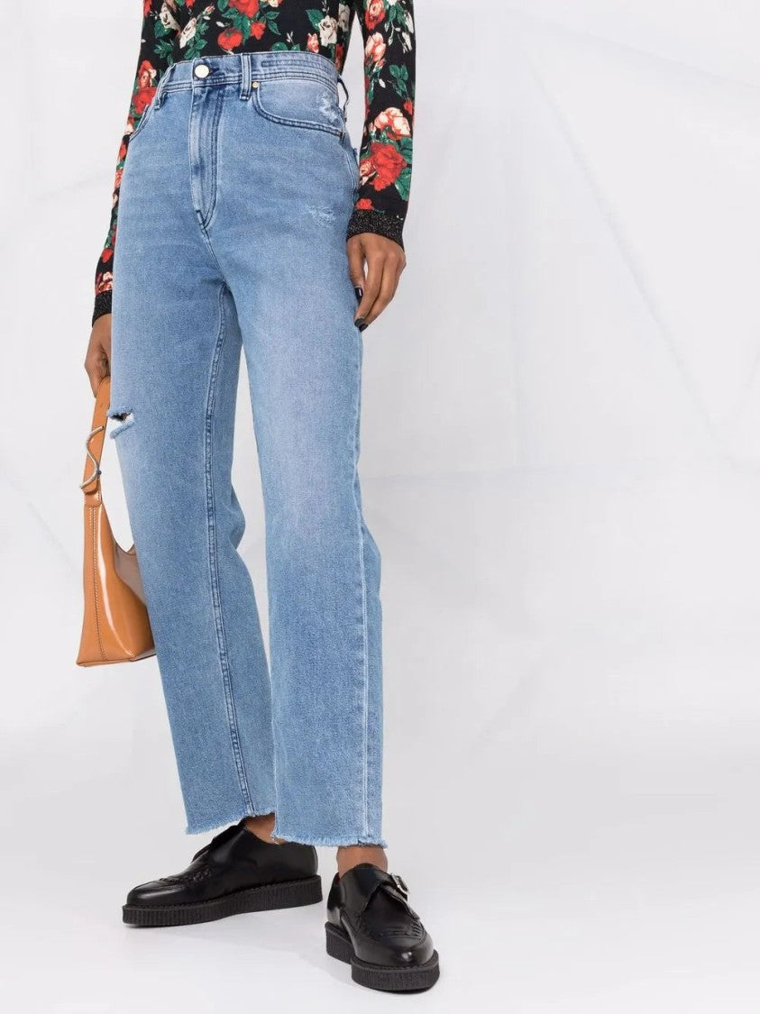 Jacob Cohen High-Rise Boyfriend Fit Denim Jeans