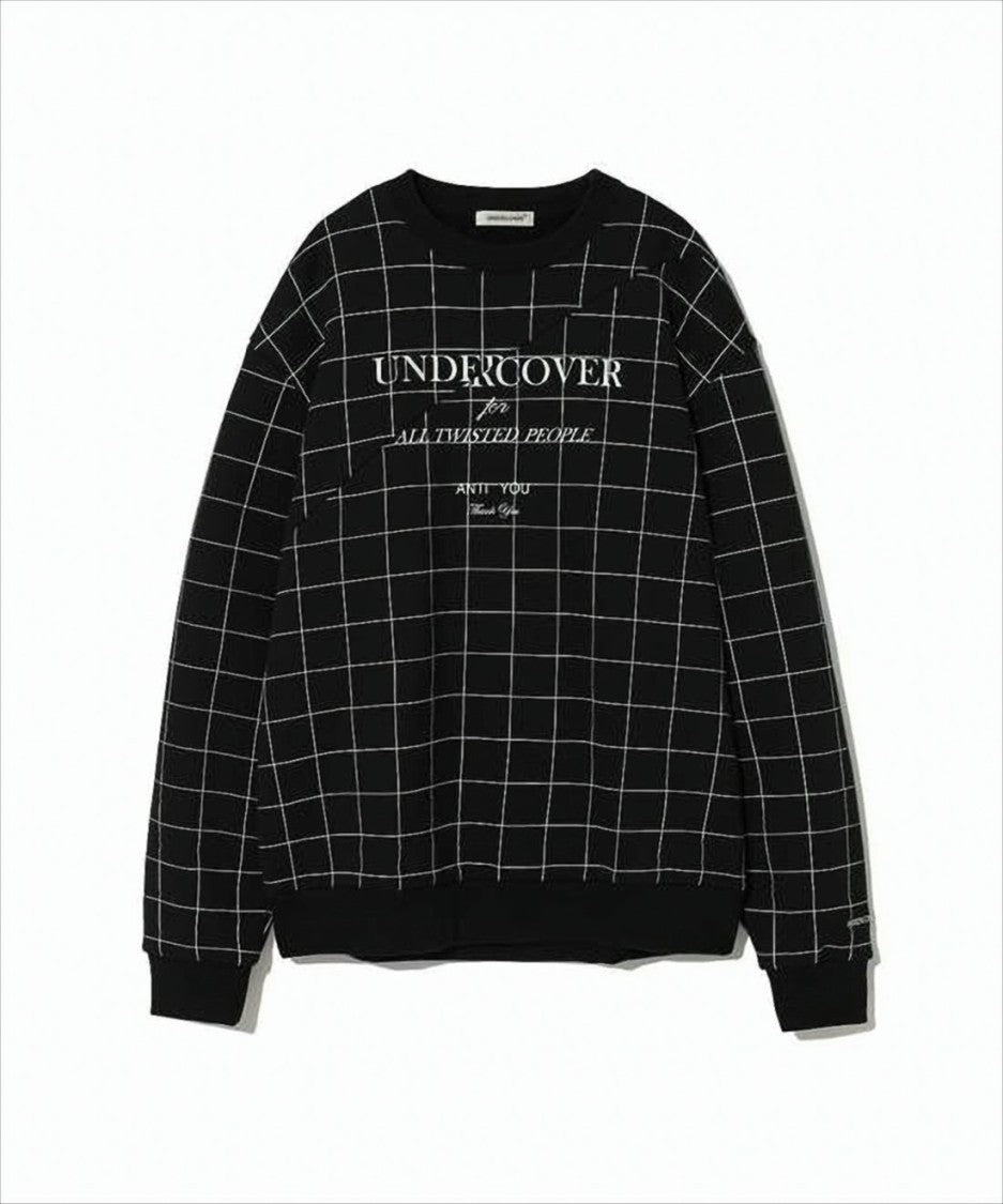 Undercover Long-Sleeve Cotton Top With Geometric Pattern
