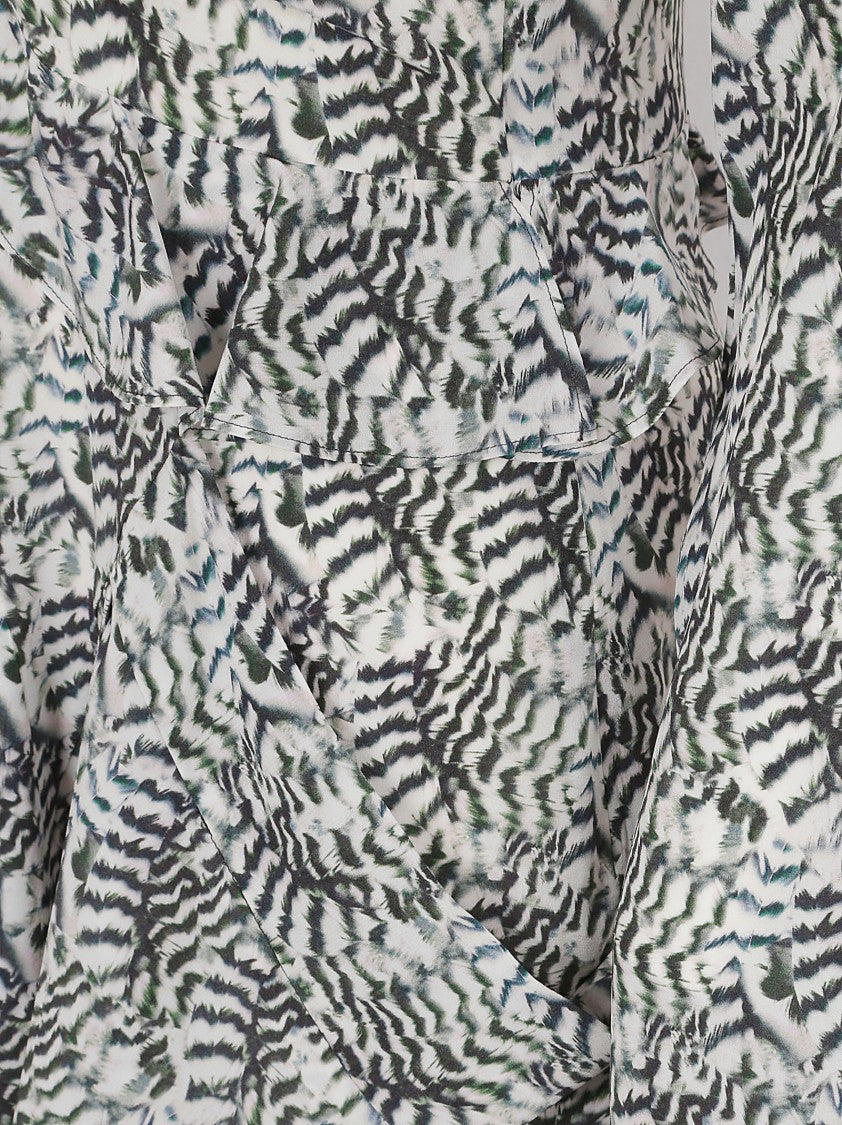 Isabel Marant Beige Dress With Deep V-Neckline