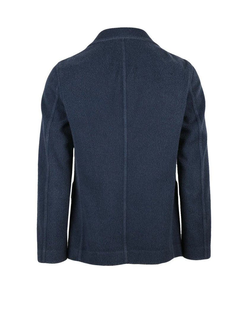 Circolo 1901 Rounded Blazer With Notch Lapels And Textured Finish