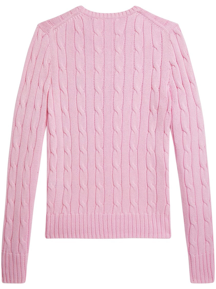 Polo Ralph Lauren Cable-Knit Cotton Crewneck Sweater With Timeless Design