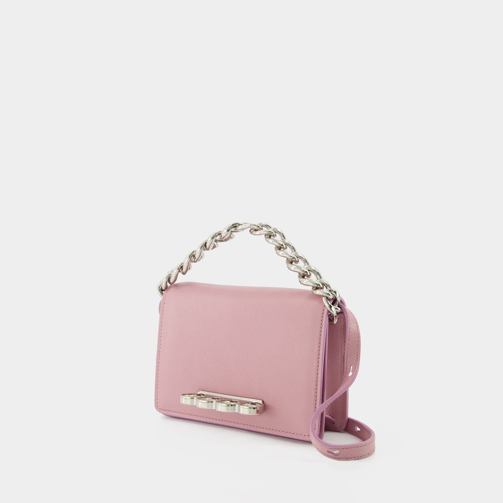 Alexander Mcqueen Four Ring Mini Bag  - Pink Antique - Leather