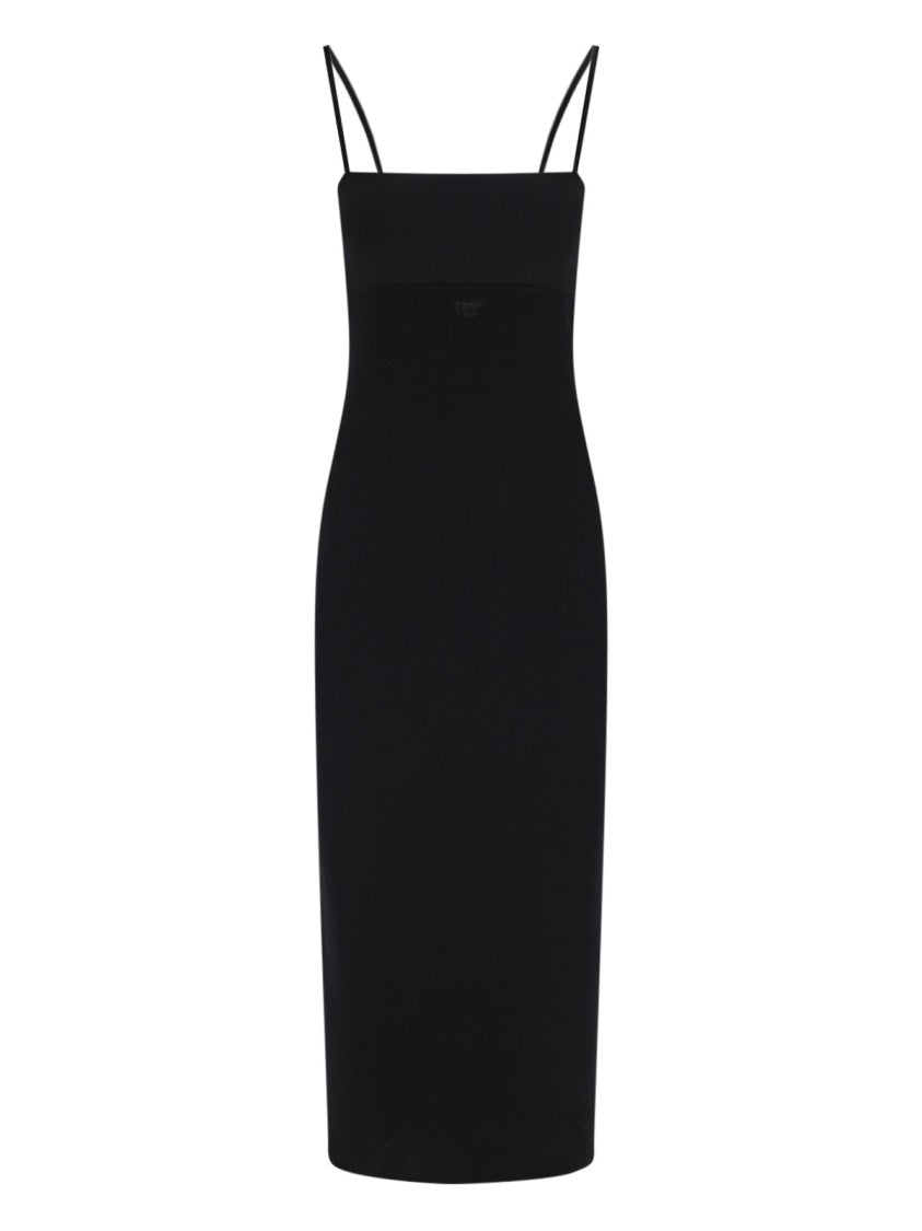Alexander Wang Logo Midi Dress – Black
