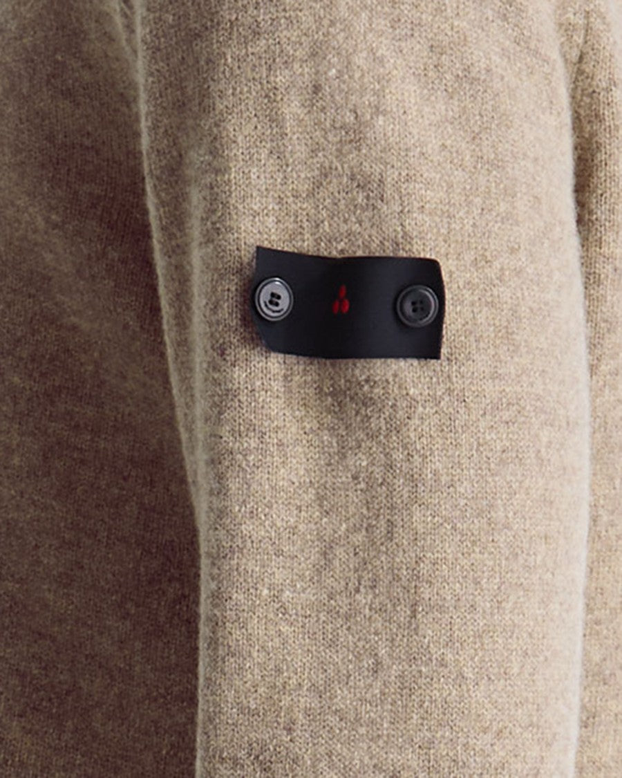 Peuterey High-Neck Wool-Yak Knit Sweater