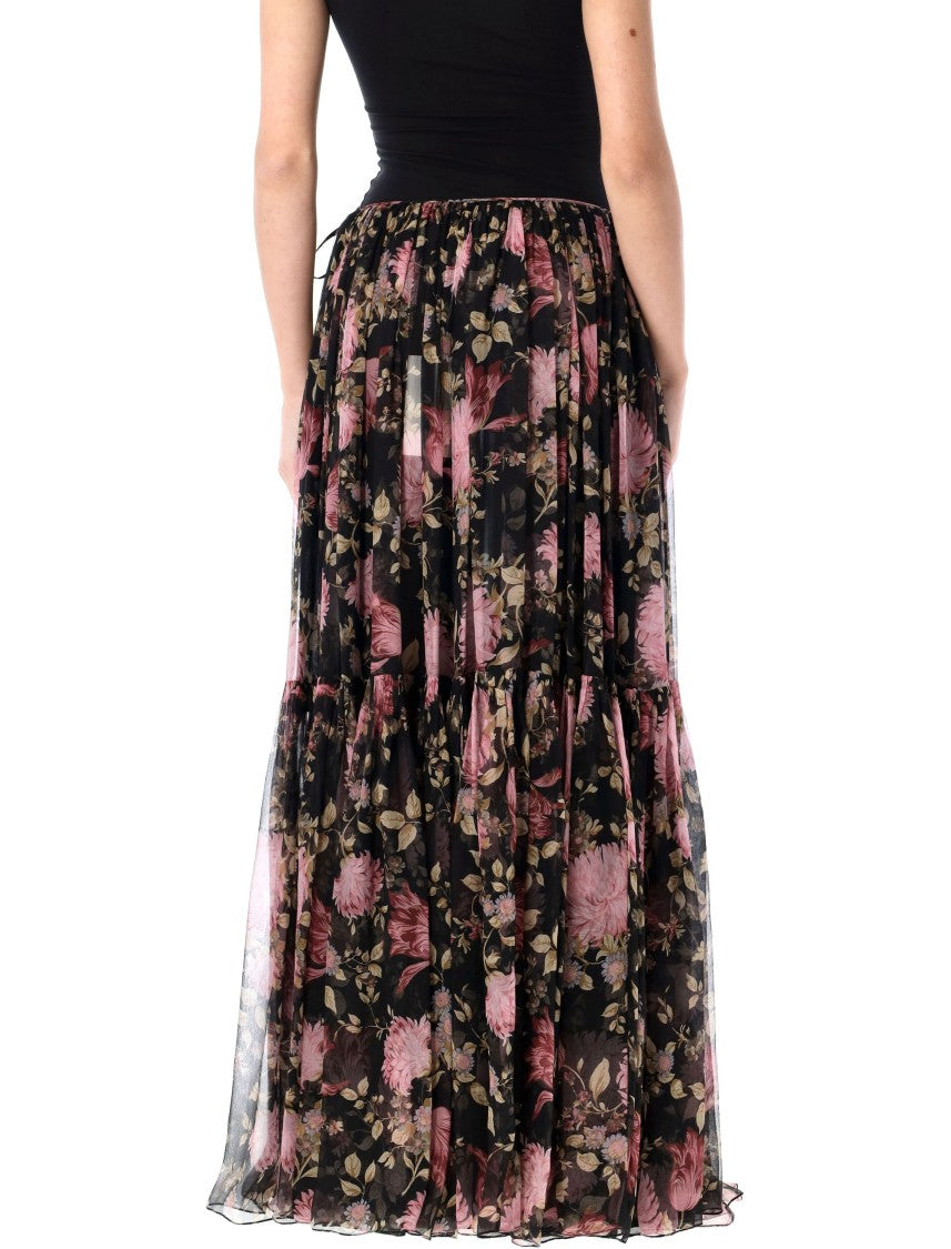 Chloé Gathered Maxi Skirt