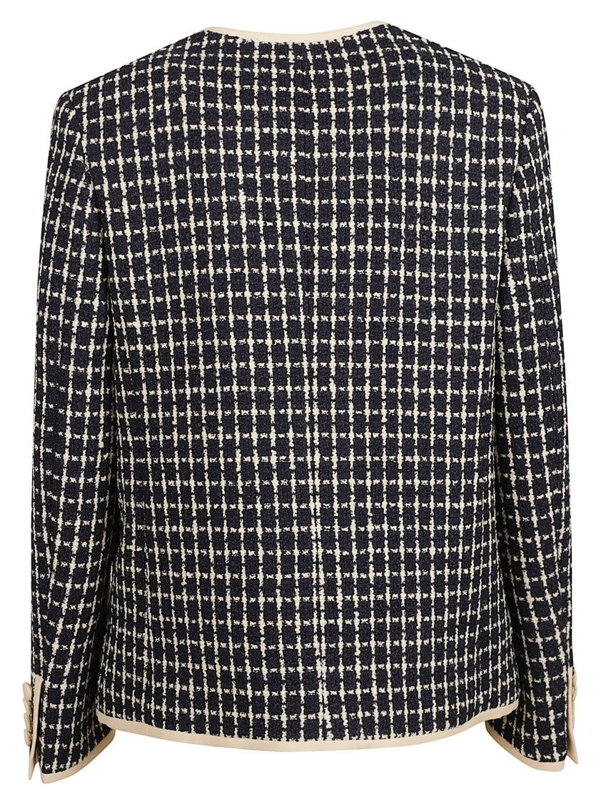 Valentino Garavani Textured Front Button Jacket
