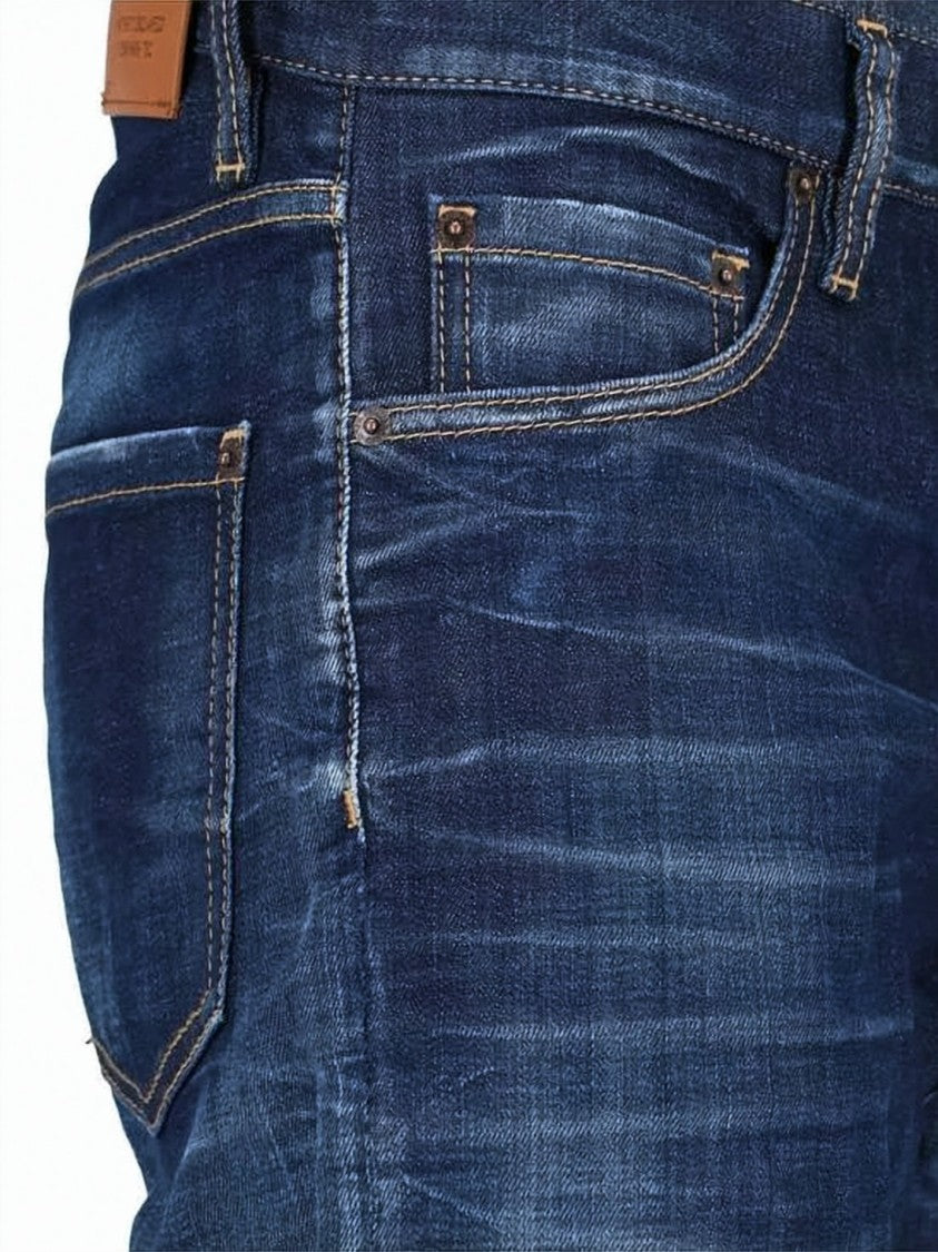 Dsquared2 Classic Five-Pocket Denim Pants With Subtle Whiskering
