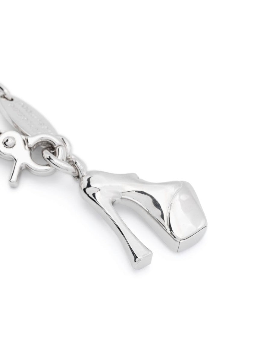 Vivienne Westwood Silver-Tone High-Heeled Pendant Link Necklace