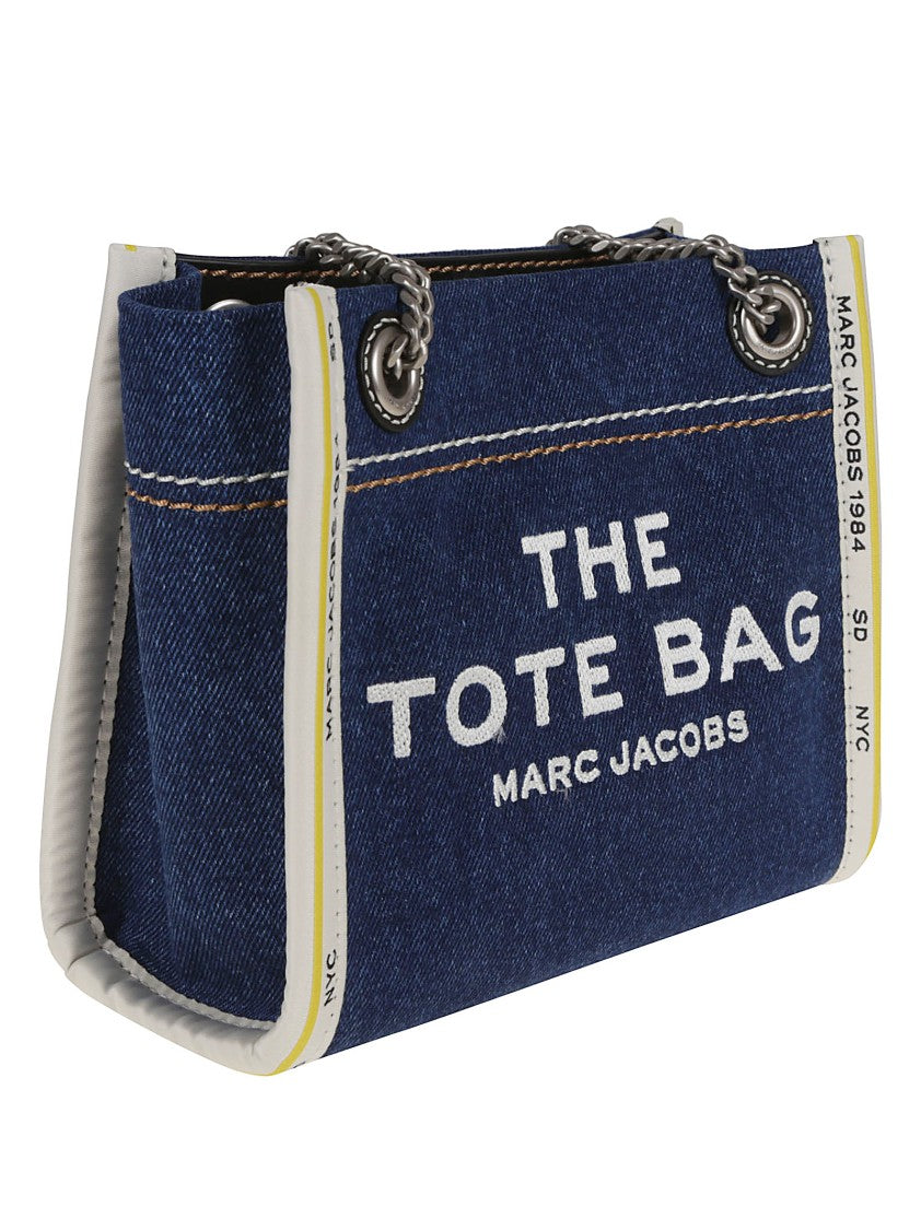 Marc Jacobs Denim Tote With Magnetic Closure