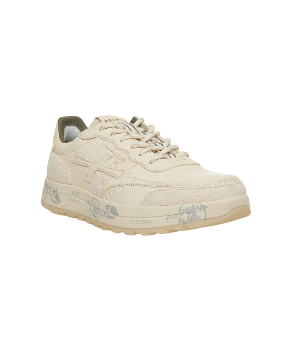 Premiata Low-Top Sneakers With Distinctive Logo And Rubber Sole
