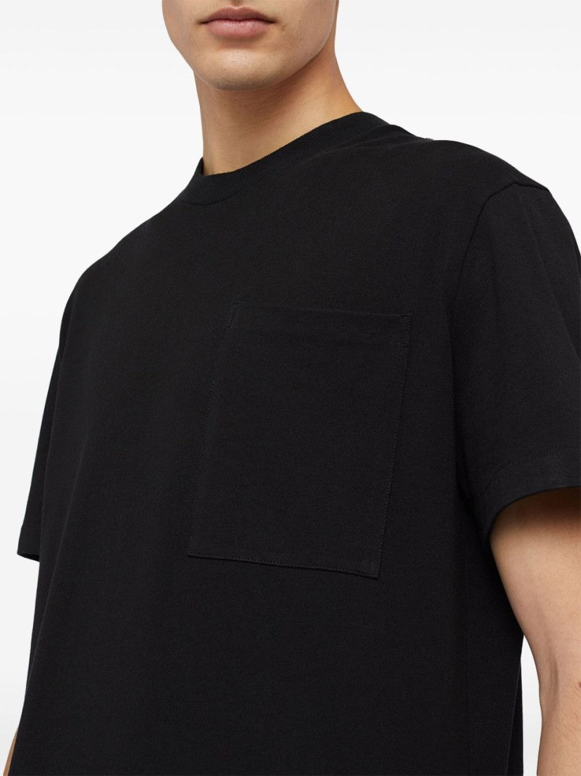 Jil Sander Crewneck Black Cotton Jersey T-Shirt