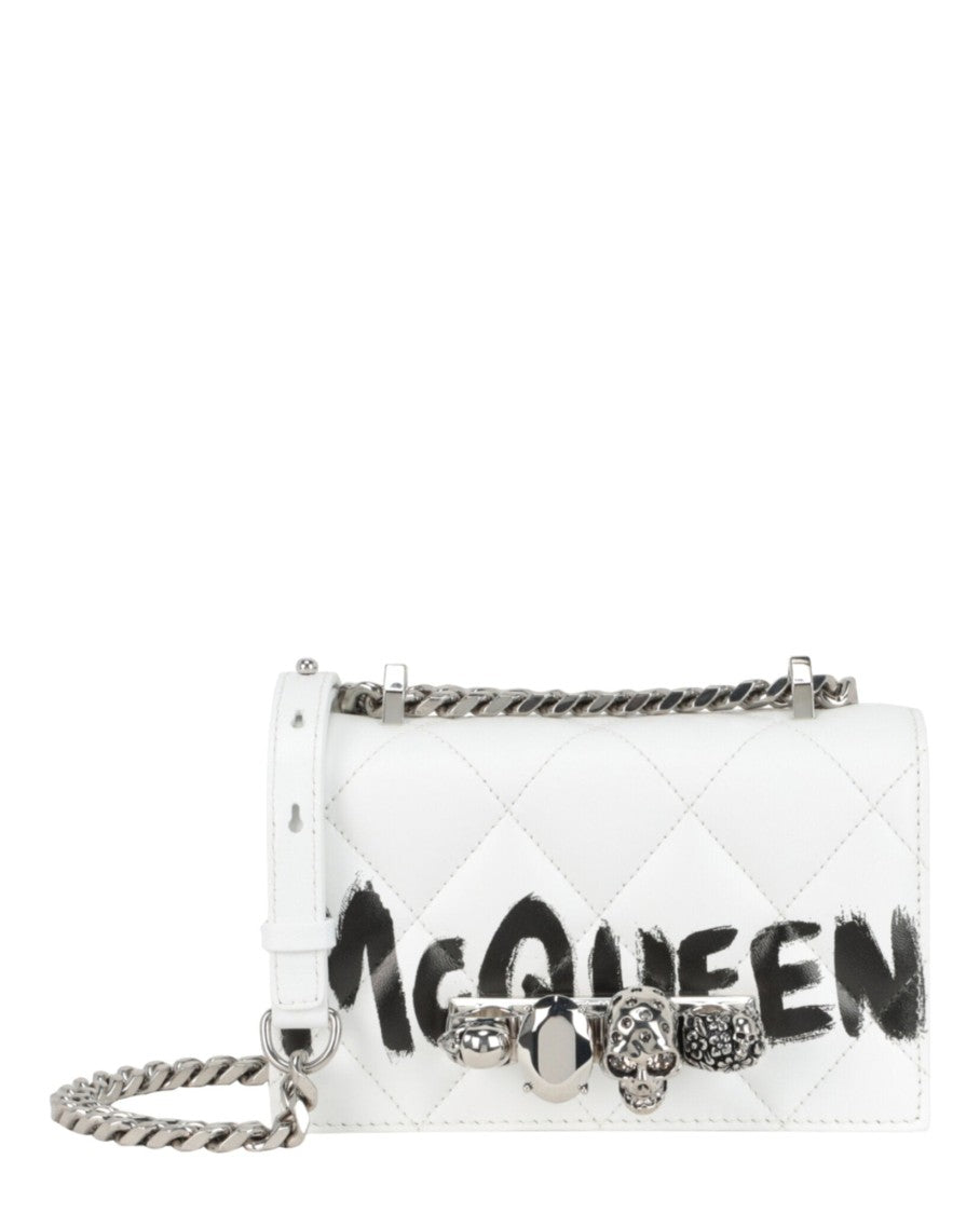 Alexander Mcqueen Mini Graffiti Jeweled Shoulder Bag