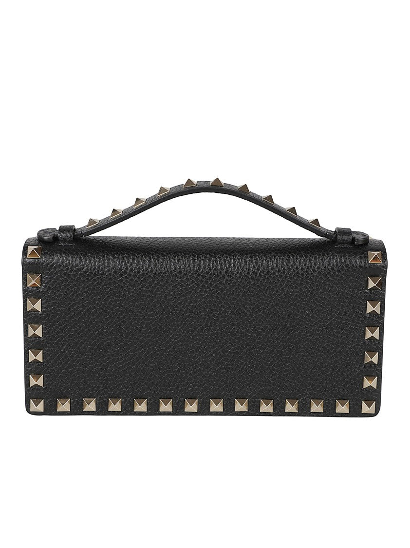 Valentino Garavani Pyramid Studded Calf Leather Wallet